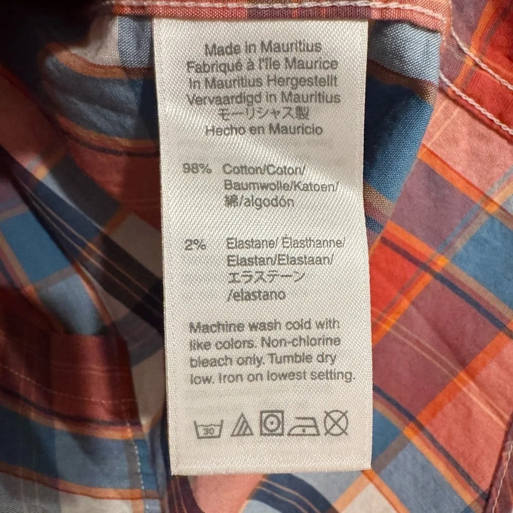 NWT J.Crew Flex Washed Plaid Button Down Shirt Size Small